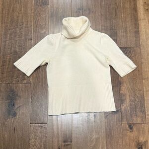 Theory Off-White Turtleneck Sweater